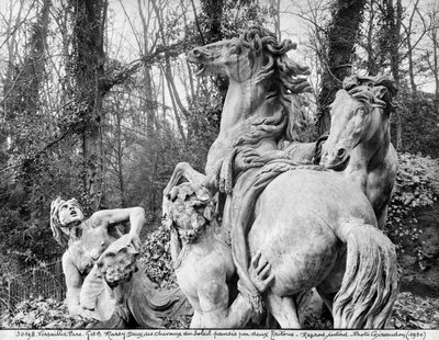 Tritons Grooming Two Horses of the Sun in the Grove of the Baths of Apollo, c.1667-72 by Gaspard and Balthazar Marsy